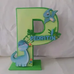 Inicial y Numero en 3D 