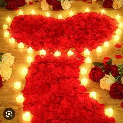 Paquete de 500 petalos de rosas rojas