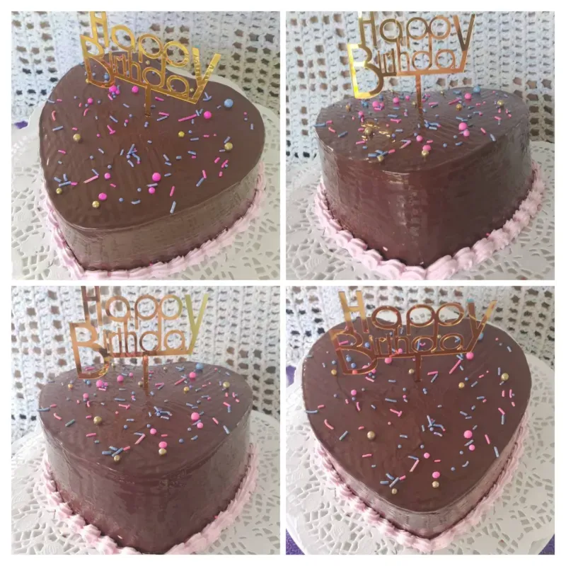 Pastel en forma de corazón 
