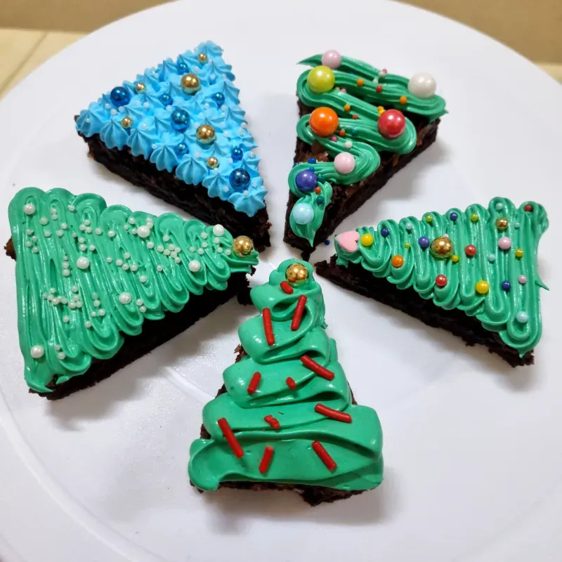 Brownie navideño 
