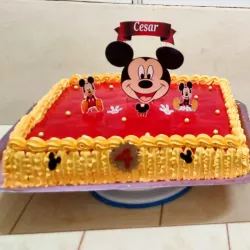 Cake de bandeja con temática 