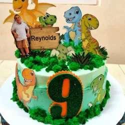 Cake sencillo con temática 