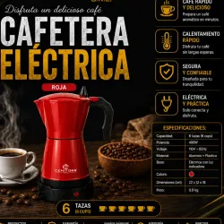 Cafetera Eko de 6 tazas