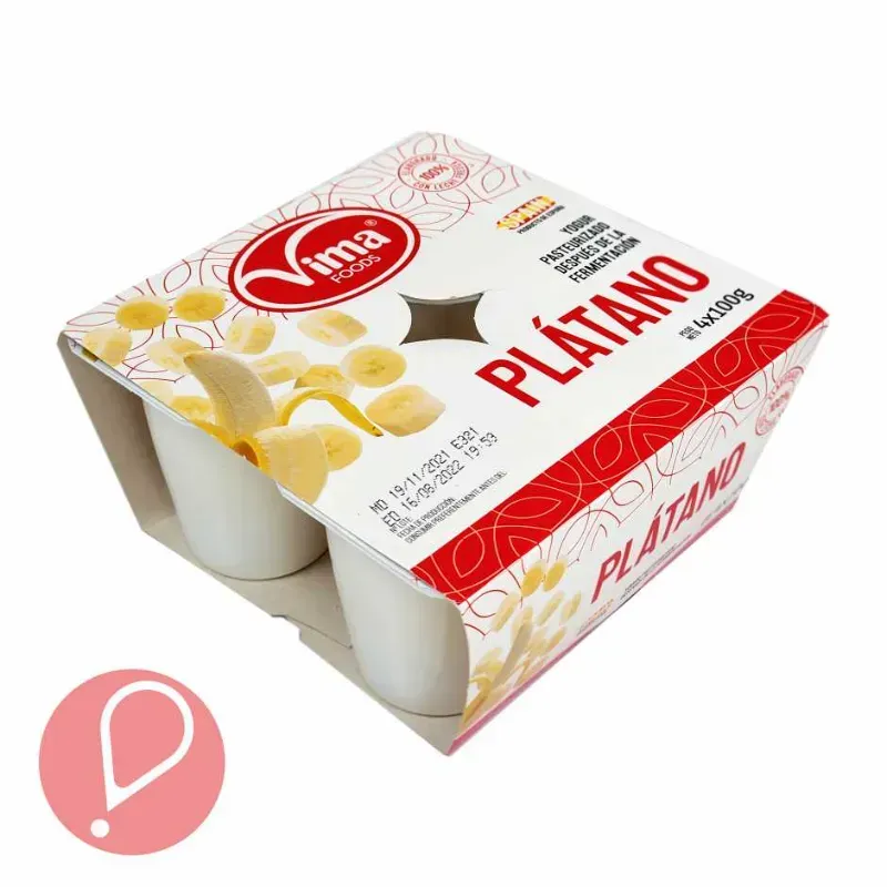 Caja YOGURT PLATANO