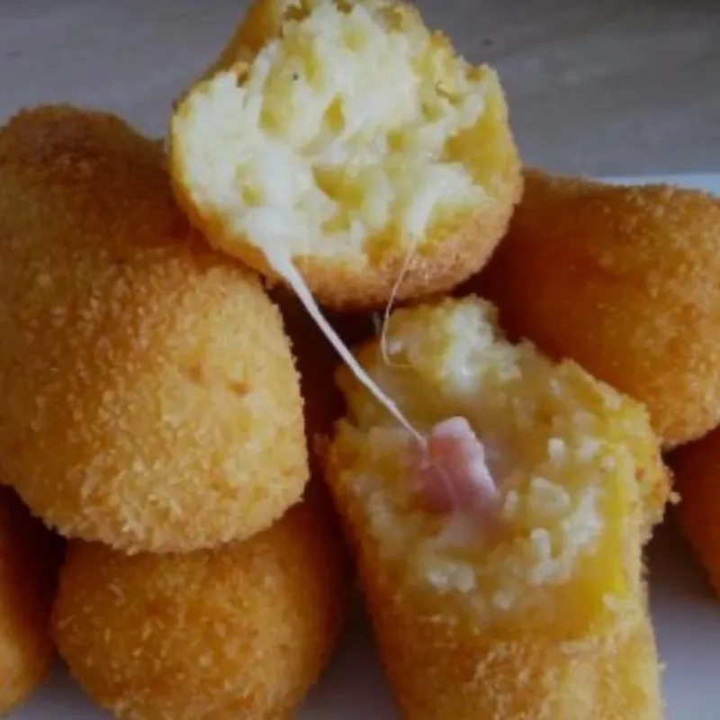 Croquetas de jamón y queso gouda 