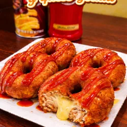 Donut de pollo y queso gouda