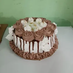 Cake con crema de chocolate 🍫 