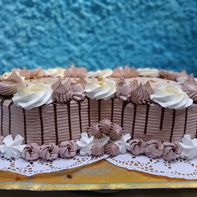Cake con crema de chocolate 🍫 