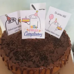 Panetela cubierta de chocolate 