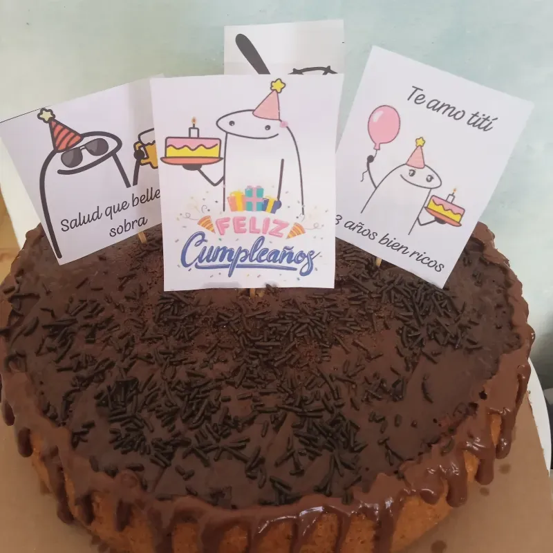 Panetela cubierta de chocolate 