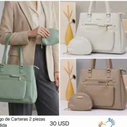 Carteras grandes de 2 piezas