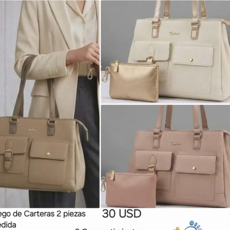 Carteras grandes de 2 piezas