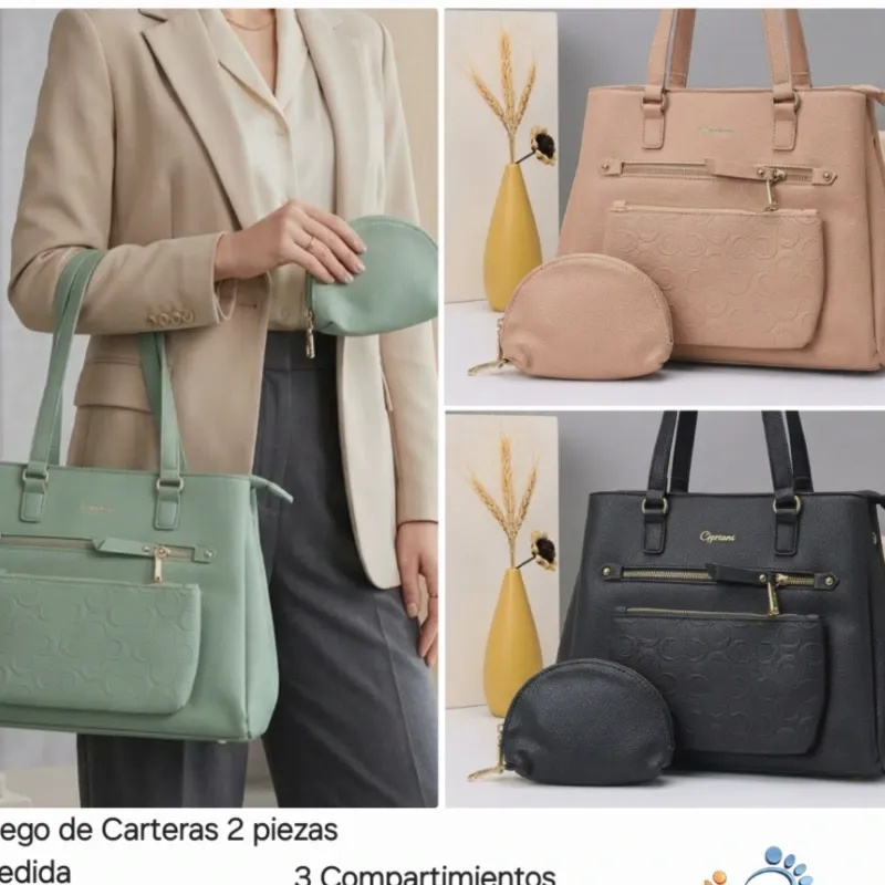 Carteras grandes de 2 piezas
