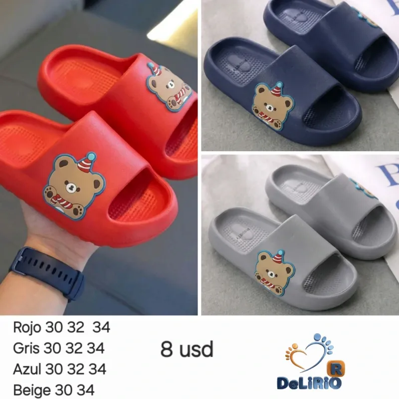 Chancletas osito