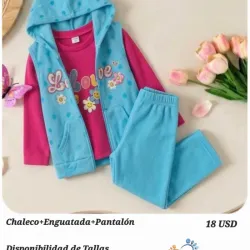 Conjuntos de 3 piezas para niñas y niños
