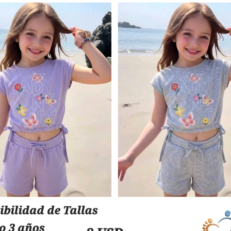 Conjuntos de blusa y Pullover para niñas