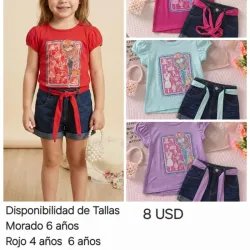 Conjuntos de blusa y short de mezclilla
