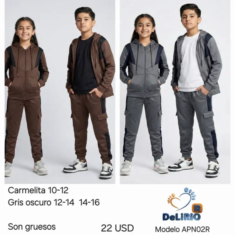 Conjuntos de invierno para niñas,  niños y adolescentes