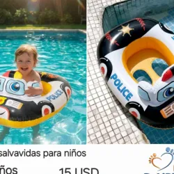 Salvavidas con asiento para bebes o niños pequeños 