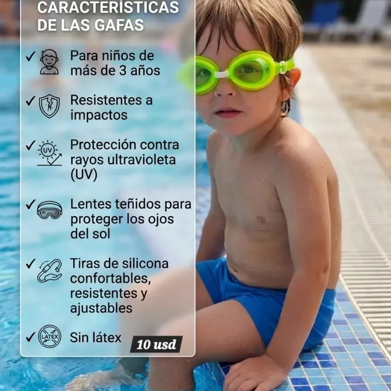 Gafas para nadar 🏊‍♀️ 3+