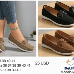 Mocasines calados para dama