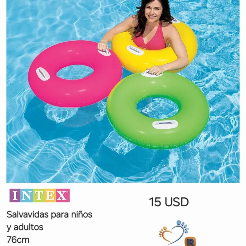 Salvavidas con agarraderas. Para niños y adultos