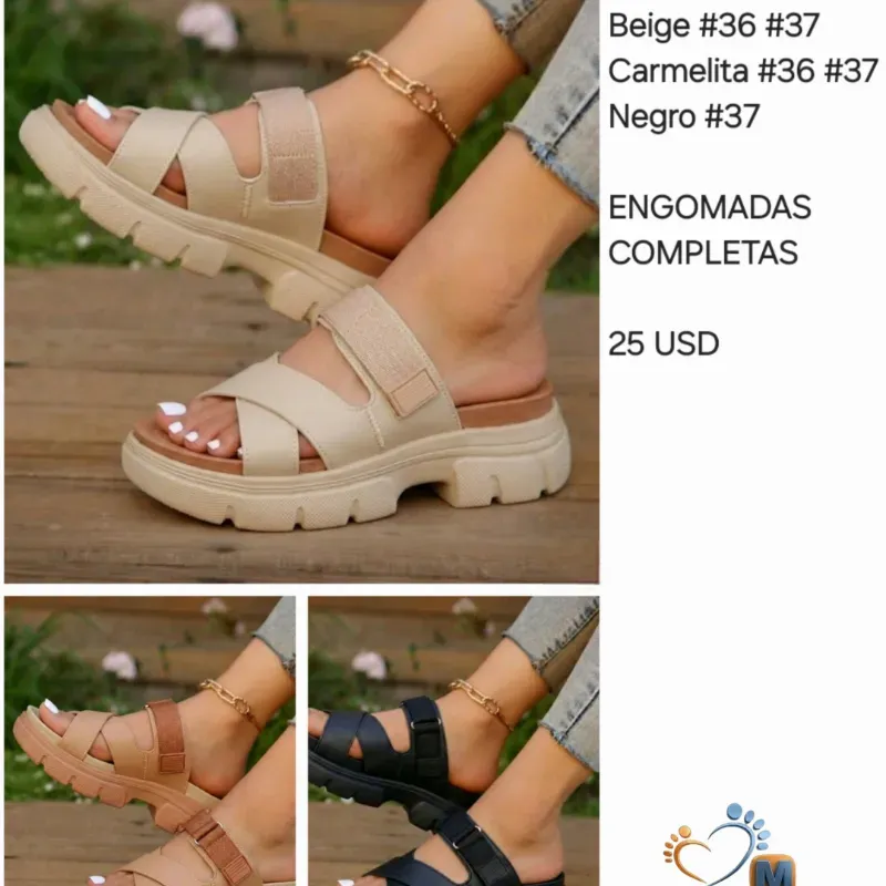 Sandalias descalzadas. Altas