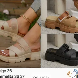Sandalias engomadas correa