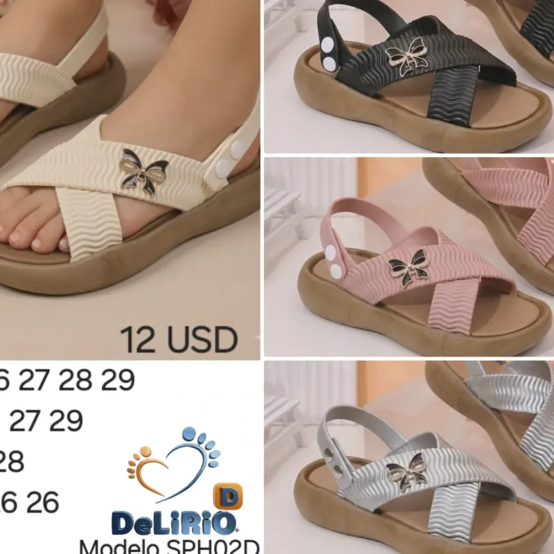 Sandalias engomadas mariposa 🦋