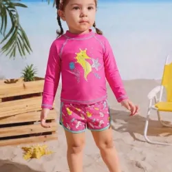 Traje de baño caballito de mar 🐚 rosa