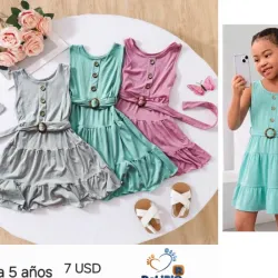 Vestidos elastizados para niñas