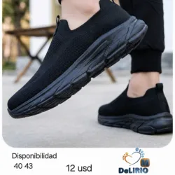 Zapatillas urban negras y azules 