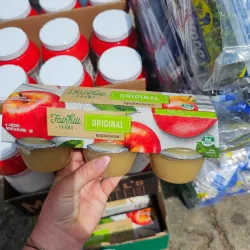 6 compotas de manzana