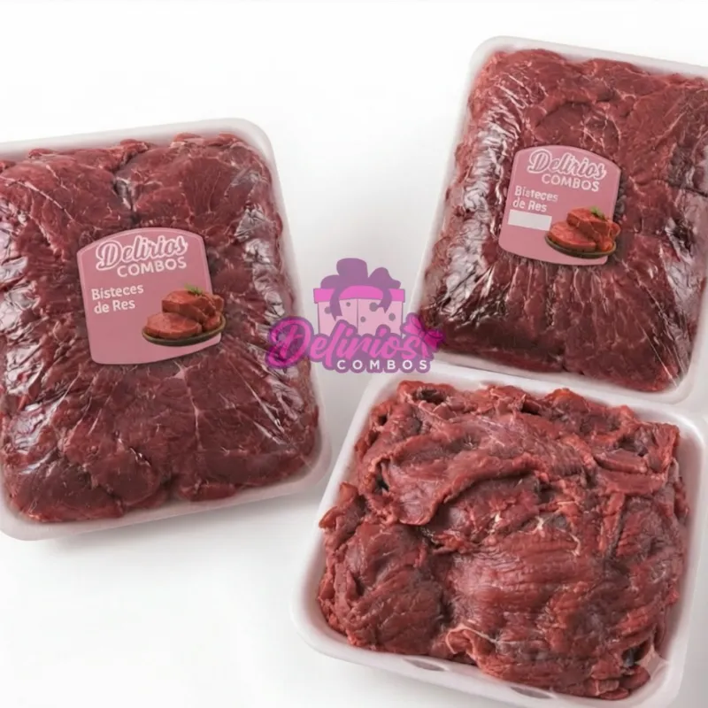 Bandeja de Bisteces de Res 4 lbs