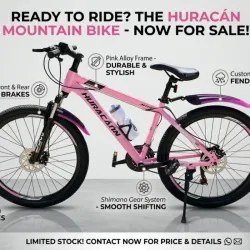 Bicicleta 26 solo rosada marca Huracán