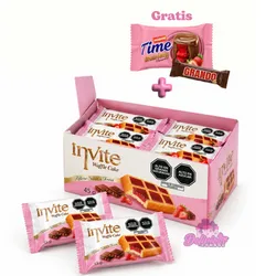 Caja de 12 unidades de Panquesitos (Invite Waffle Cake)
