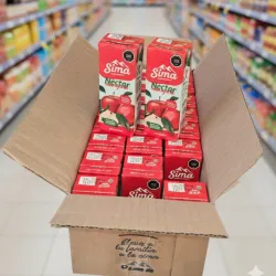 Caja de jugo de Manzana "La Sima"