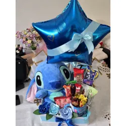 Caja De Regalo con Stich Grande y Jarra 