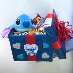 Caja Sorpresa con Stich y confituras 🧸💙