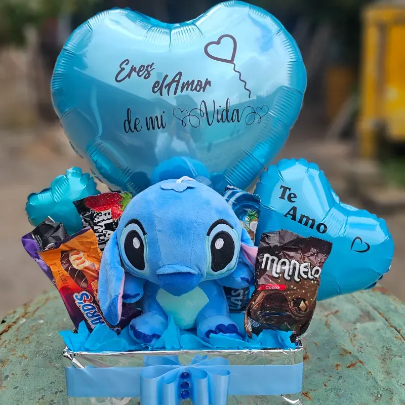 Cajita con Stich y confituras 💙🧸