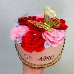 Cajita personalizada de rosas eternas 💐