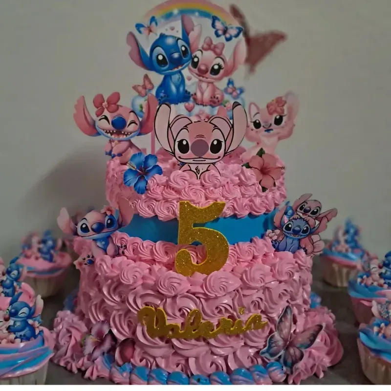 Cake de 2 pisos redondos temáticos