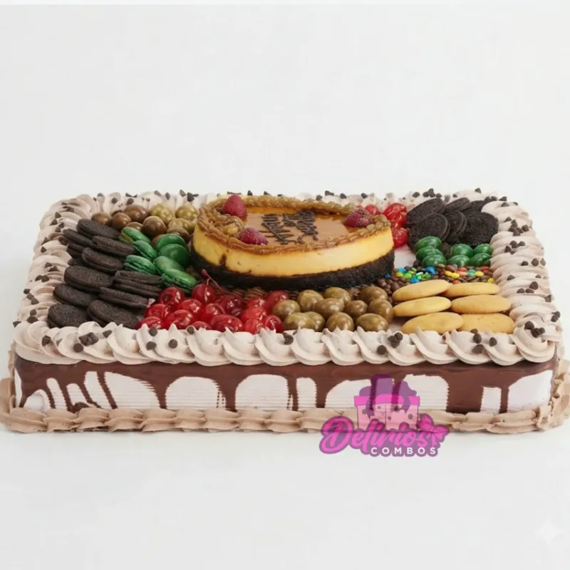 Pastel de Bandeja Grande + Chocoflan + Confituras
