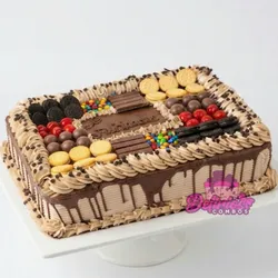 Pastel de Bandeja Grande de Chocolate (Premium)