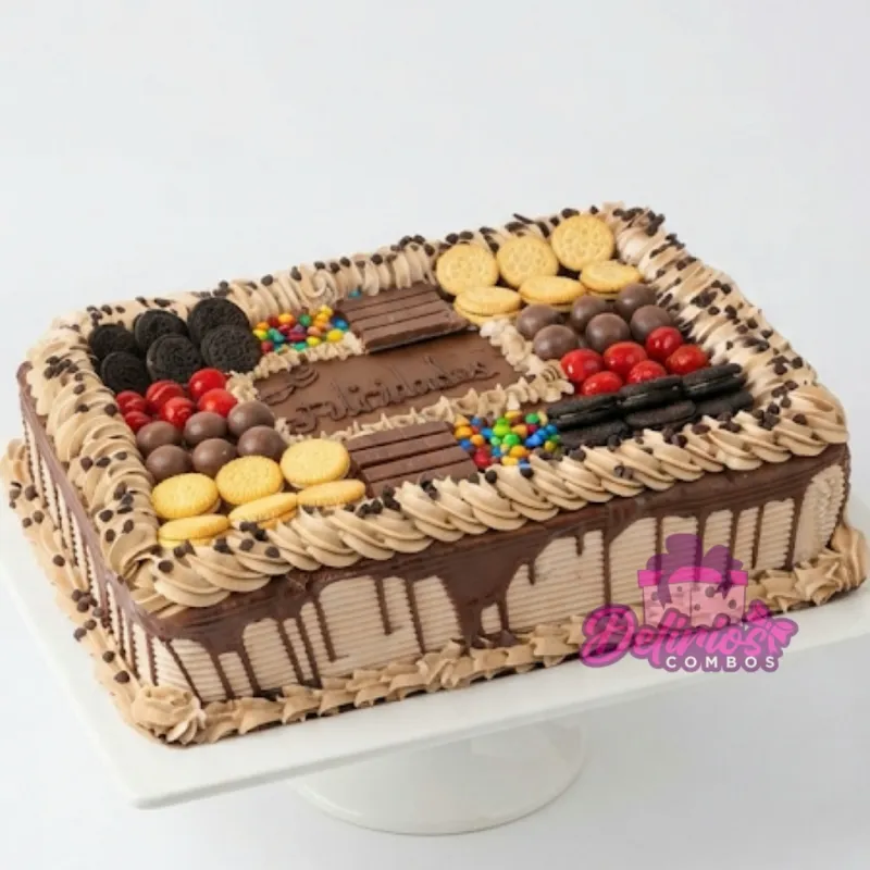 Pastel de Bandeja Grande de Chocolate (Premium)