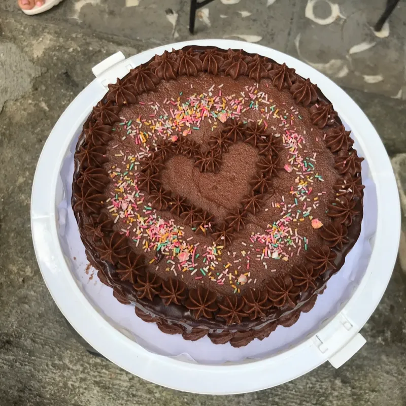 Cake de crema de chocolate 