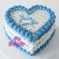 Pastel Sencillo en forma de Corazón 