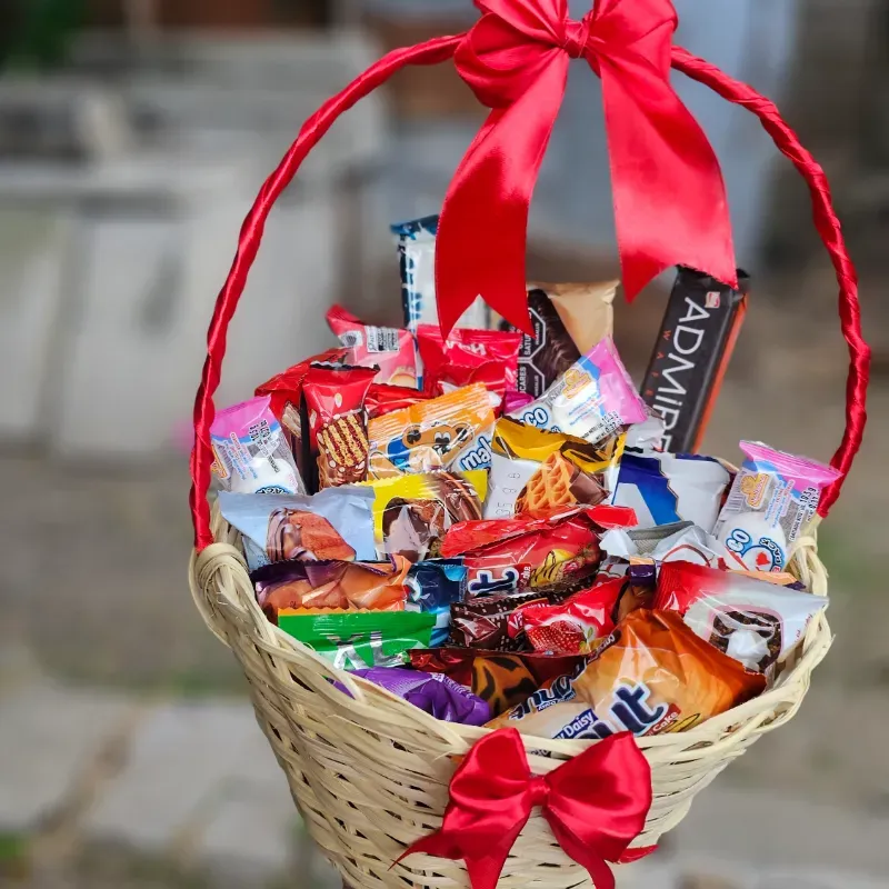 Cesta de confituras Roja