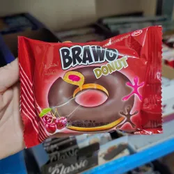 Donut Bravo de Chocolate con Fresa