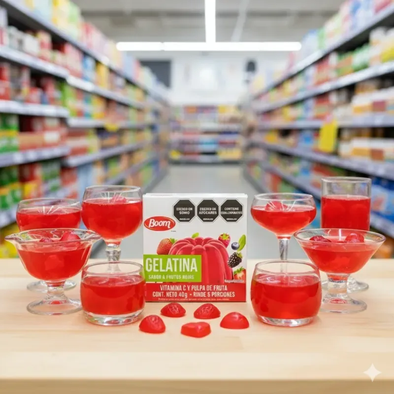 Gelatina de Frutos Rojos 